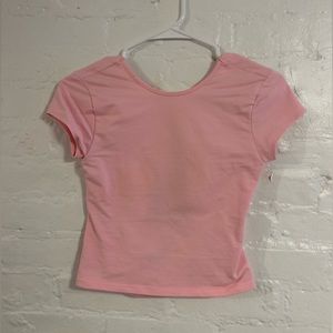Edikted Light Pink Bambi Open-Back T-Shirt